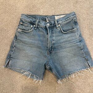 Rag & Bone Vintage Cut-off High-rise Midi Shorts